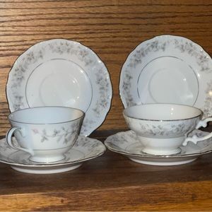 Set of beautiful Delicate tea cups and saucer